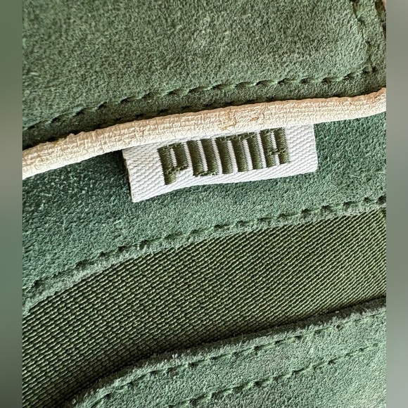 Preloved Puma High Boxing Sneaker Green Suede Boots Women's Size 9 - Picture 8 of 11